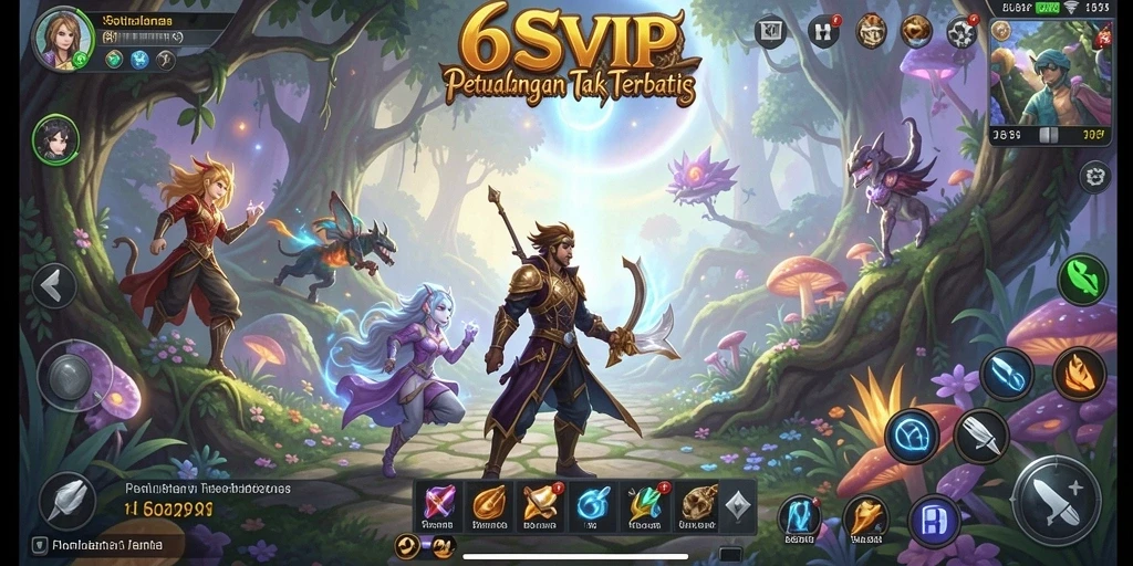 Tampilan gameplay yang memukau dan penuh petualangan.