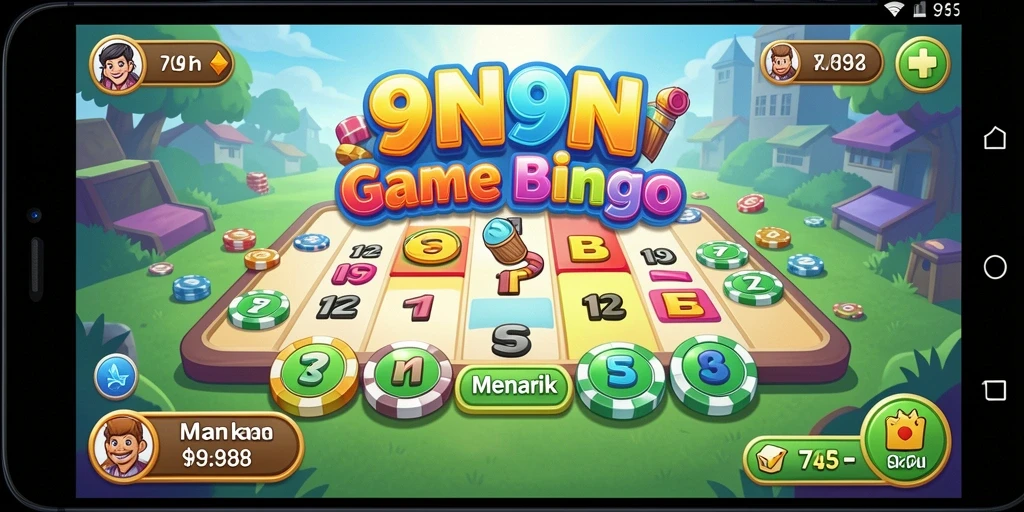 Tampilan gameplay Bingo yang dinamis dan interaktif.