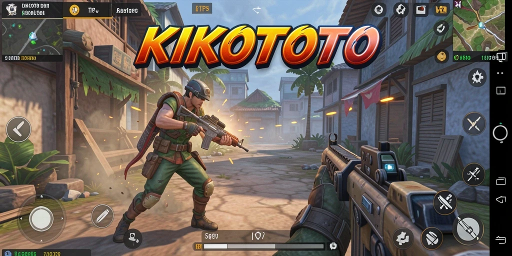Tampilan gameplay KIKOTOTO yang mendebarkan dan penuh aksi.