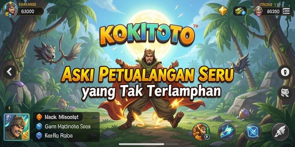 Tampilan menegangkan dari gameplay KOKITOTO yang penuh aksi.