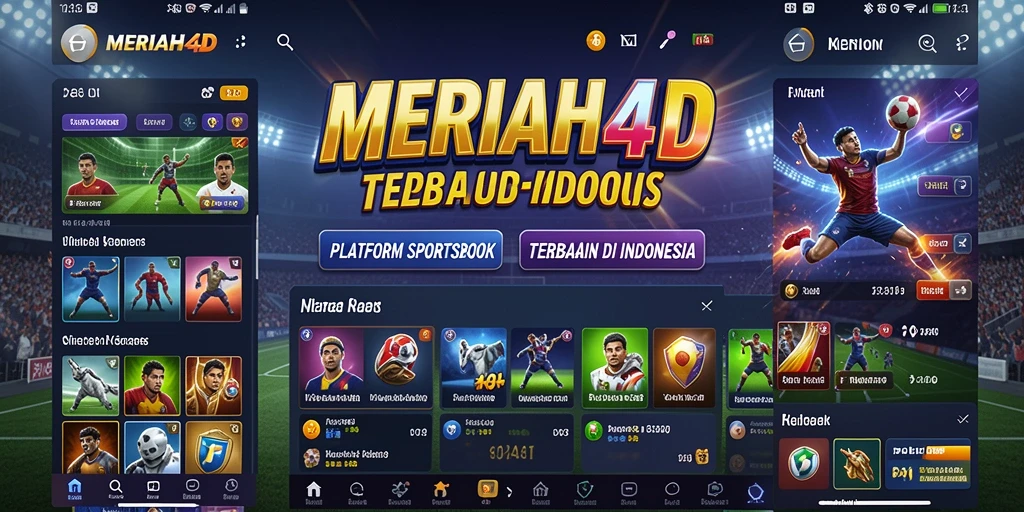 Tampilan menarik dari aplikasi MERIAH4D saat melakukan taruhan olahraga.