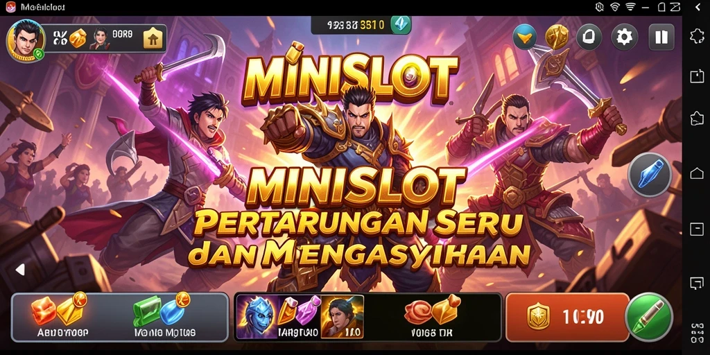 Tampilan gameplay pertarungan seru di MINISLOT.