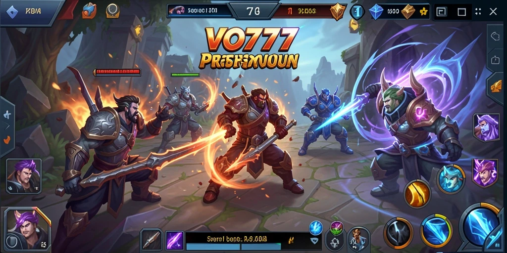 Gameplay seru VO777 dengan aksi MOBA yang menegangkan.
